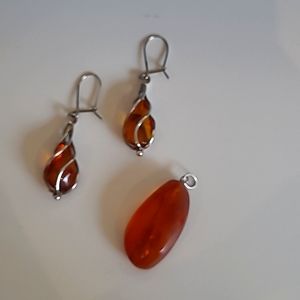 Amber Jewelry set